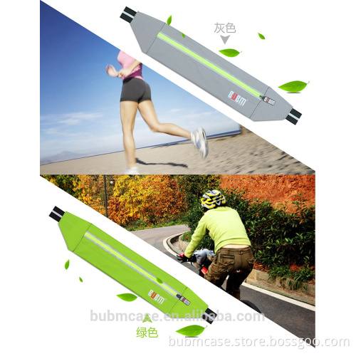 BUBM Neoprene ultrathin running belt sports waist bag multifunctional pockets fanny pack